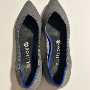 Rothy's Women's Black and Blue Flats